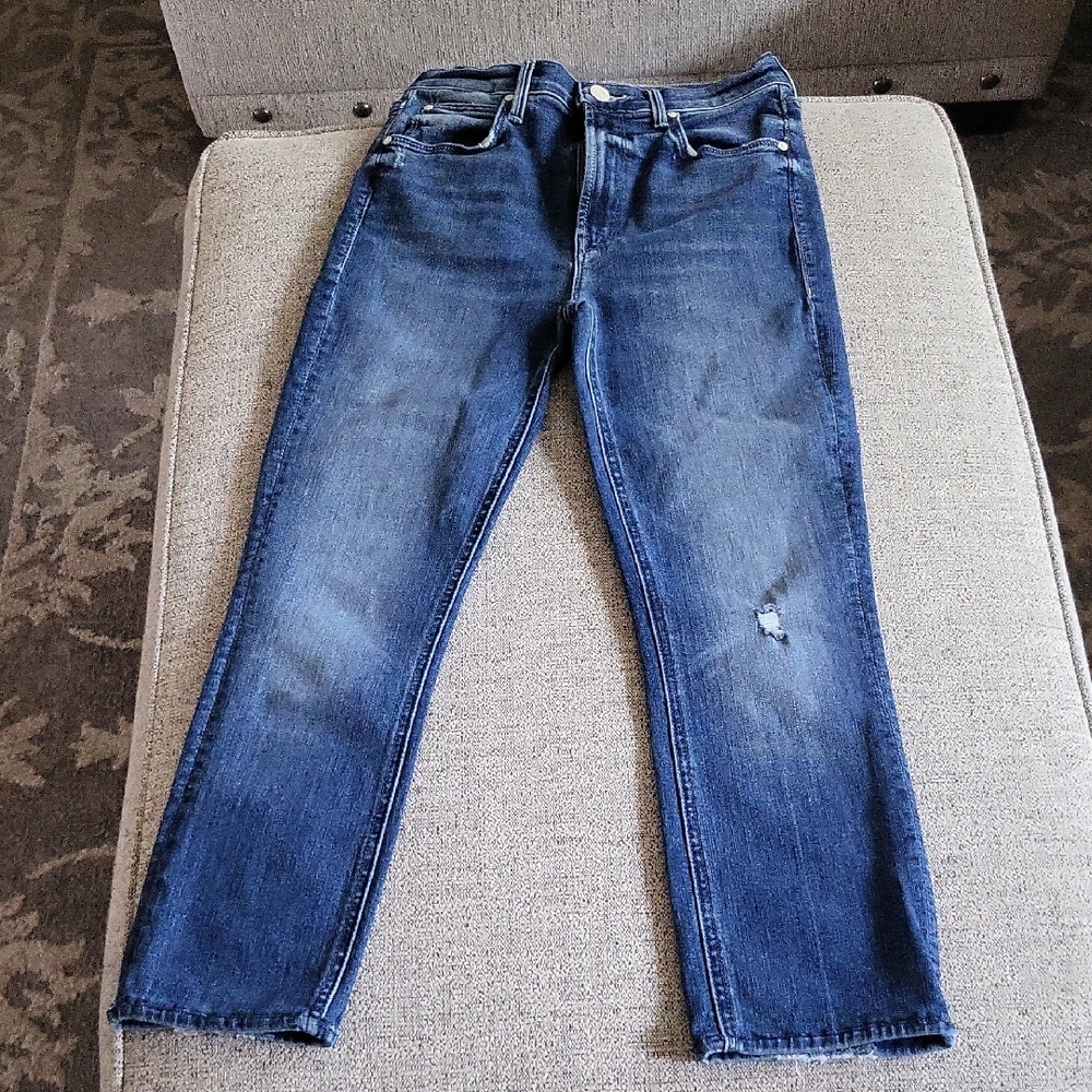 MOTHER Women's Blue Slim Jeans